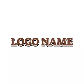 Logotipo De Facebook Brown Regular Vintage Font Style logo design