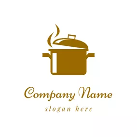 料理人のロゴ Brown Rice Cooker logo design