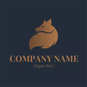 Logotipo De Pelo Brown Wold and Hairy Tail logo design