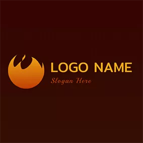 火のロゴ Burning Fire Logo logo design