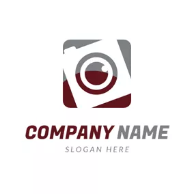 缩放logo Camera Lens and Camera logo design