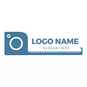 Logotipo De Cámara Camera Lens Ruler Survey logo design