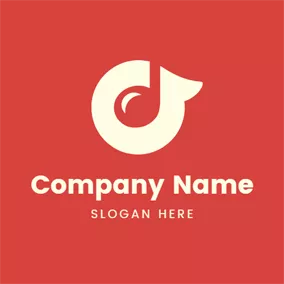 Record Label Logos Cartoon Note and Highlight logo design