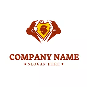 アルファベットロゴ Cartoon Superman Letter S logo design