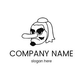 Communication Logo Character Face Japan Culture logo design