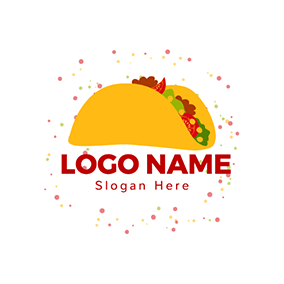 Color Logo Chili Powder Spicy Taco logo design