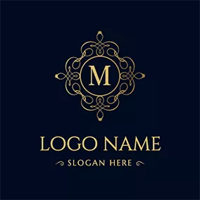Gold Logo Chinese Style Event Planner logo design