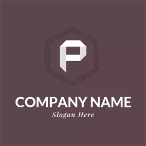 Chocolate Logo Chocolate and White Letter P logo design