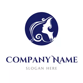 File Logo Circle and Beauty Profile logo design