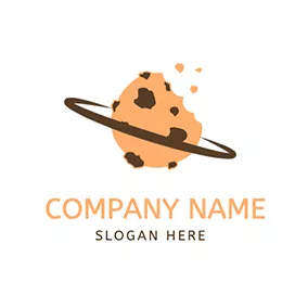 Design Logo Circle Chocolate Crisp Cookie logo design