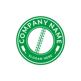 Green Logo Circle Cricket Logo logo design