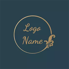 Design Logo Circle Decoration Font Signature logo design