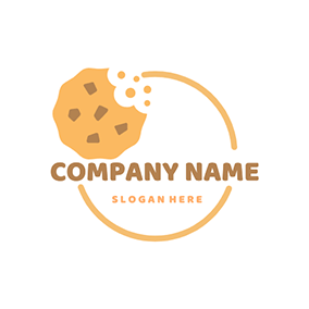 Delicious Logo Circle Delicious Crisp Cookie logo design