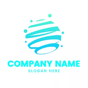 Design Logo Circle Global Dot Informatica logo design