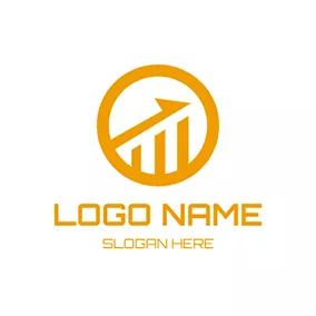 Design Logo Circle Histogram Stock Forex logo design