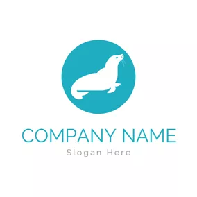 圓圈Logo Circle Sea and Flat Seal logo design