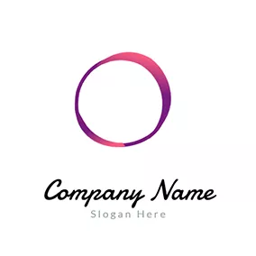 アートロゴ Circle Simple Irregular logo design