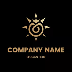 Curve Logo Circle Sun Light Royal logo design