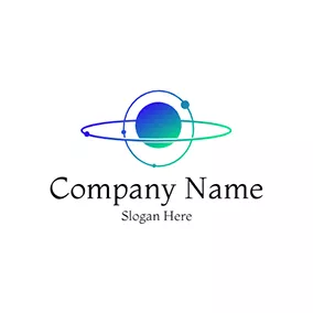 Future Logo Circle Surround Gradient Future logo design