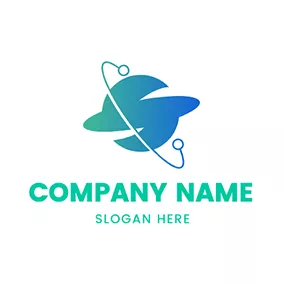 High Tech Logo Circle Surround Tech Online logo design