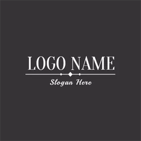 Logótipo De Decoração Classic Black and Gentle Name Form logo design