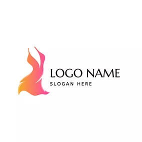 Design Logo Clothes Dress Simple Female logo design