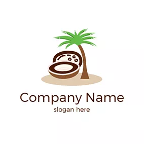 Tree Logo Coconut Tree Tropics Coco logo design