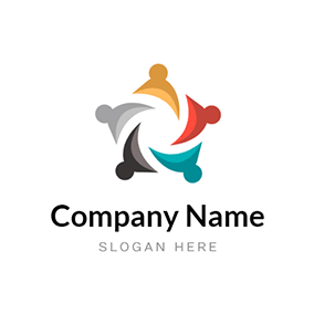 Connected human logo