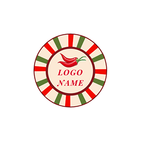 Logótipo De Pimenta Color Annulus Vivid Chili logo design