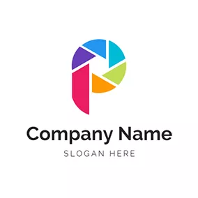 Filming Logo Colorful Abstract Lens logo design