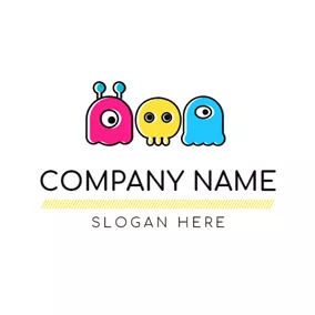 Doodle Logo Colorful and Likable Doll logo design