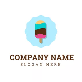 Logótipo Engraçado Colorful Delicious Ice Cream logo design