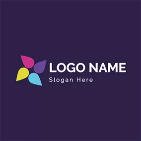 Droplet Logo Colorful Drop and Round logo design