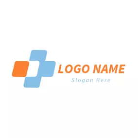 加号 Logo Colorful Square and Plus logo design