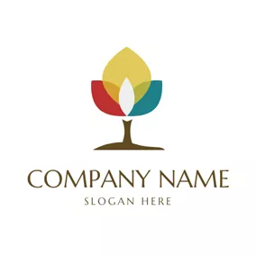 Innovative Logo Colorful Tree Icon logo design