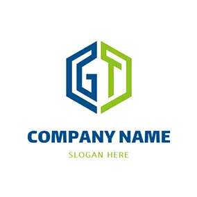 Logotipo De Collage Combination Hexagon Letter G T logo design