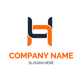 Comb Logo Combination Letter H logo design