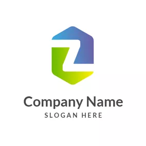 Go Logo Combined Hexagon and Letter Z logo design