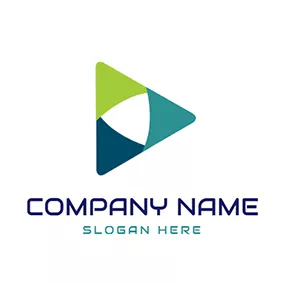 Comb Logo Combined Play Button logo design