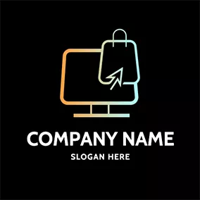 Cursor Logo Computer Bag Online Shopping logo design