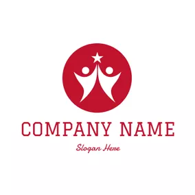 Leadership Logo Concordant Partner and Success logo design