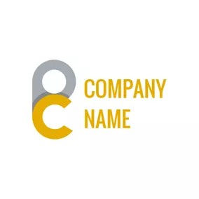 Joint Logo Conjoint Simple Letter P and C logo design