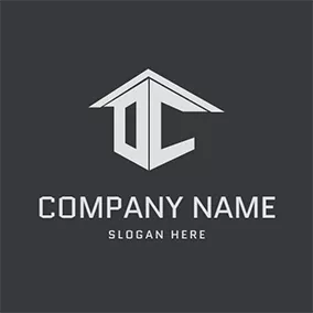 Logótipo Moderno Construction Modern Letter D C logo design