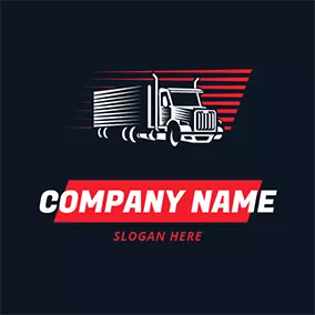 搬家 Logo Cool Trailer logo design