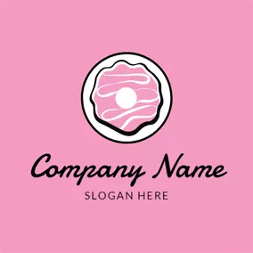 甜點 Logo Cream and Sweet Doughnut logo design