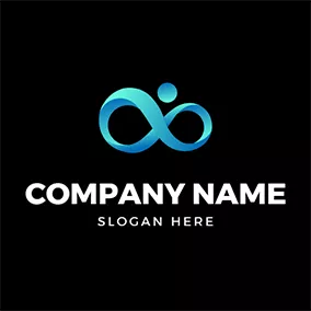 Management Logo Creative Human Infinite Sign logo design