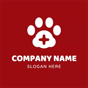 Doggy Logo Cross Dog Health Rescue logo design