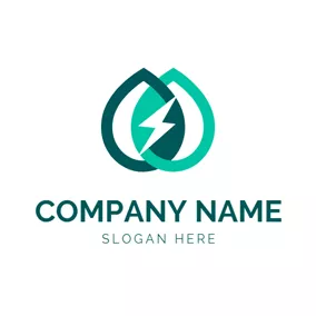 Electrician Logo Cross Shape and Lighting logo design