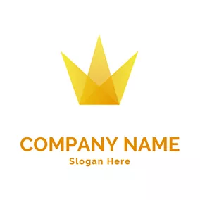Golden Logo Crown Stage Lighting logo design