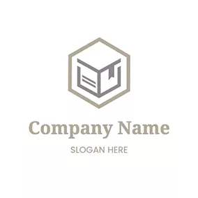 Study Logo Cube Box Book Literature logo design